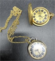 (2) Pocket Watches Lord Byron, Runs- 17 Jewel &