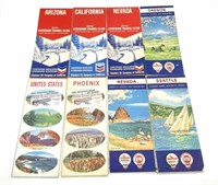 Vintage Chevron Maps : United States, Phoenix,