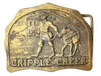 Cripple Creek Belt Buckle 3.25”