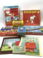 Vintage Snoopy Puzzles, Card Game, Paint by