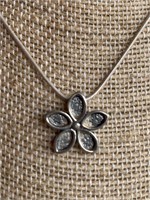 Sterling Silver Silpada Flower Necklace
