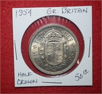 1954 Great Britain Half Crown