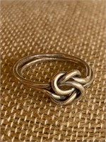 Sterling Silver Double Knot Ring