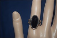 Sterling Silver James Avery Ring w/ Onyx
