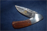 Texas Rangers Smith & Wesson Folding Knife w/ Wood