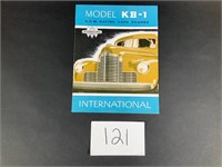 IH Model KB-1 Literature