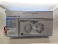 Bionaire Digital Window Fan, Like-New w/Remote