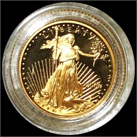1986-2021 $5 Gold Half Eagle 1/10th Oz GEM PROOF