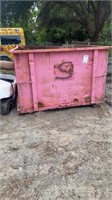 Pink dumpster