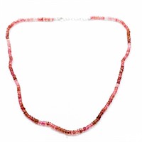 Pink Spinel Beaded Necklace