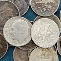 20 Unsearched Roosevelt SILVER Dimes
