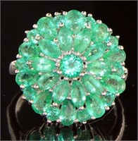 Natural 3.66 ct Columbian Emerald Dinner Ring