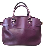Louis Vuitton Passy PM Purple Leather Handbag