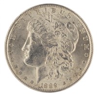 1889 Philadelphia BU Morgan Silver Dollar