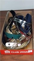 Box with 10 ladies belts