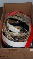 Box with 10 ladies belts