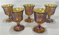 Carnival Glass Goblets -5