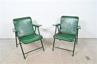 Original Russel Wright Folding Armchairs