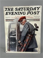 Tin Reproduction Sat Eve Post Cover Art -Classic