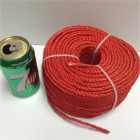 Corde 80M (265’) rouge Neuf