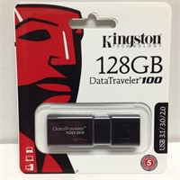 128G Kingston Clé USB DataTraveler100 G3 Neuf