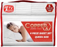 Queen 6pc Copper X Bamboo Essence Sheets -