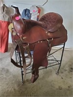 NICE HORSE SADDLE AND STAND