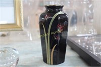 ASIAN FLORAL DECORATED VASE