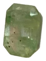 Ascher Cut 1.00ct Green Amethyst Gemstone