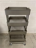 Modern Office Expanded Metal 4 Shelf Cart