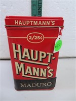 Vintage Hauptmann's Cigar Tin 5&3/4"