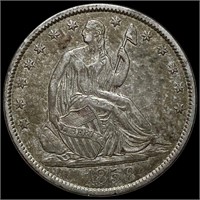 1858-O Seated Half Dollar CLOSELY UNC