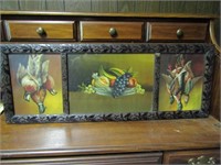 Game Birds and Still life - vintage- 33 x 12