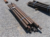 (25) Assorted 2 7/8" 6'-8' Used Oil Pipe Post