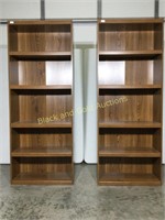 2 Wood laminate shelves