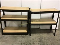 (2) Metal Shelving