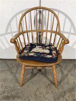 Wooden Arm Chair w/ cushion