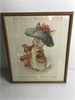 The Tale of Benjamin Bunny framed picture