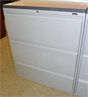 GLOBAL  36" - 3 DRAWER LAT FILE CAB.