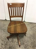 Solid Wood Rolling Chair