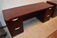 MAHOGANY 72" KNEEHOLE CREDENZA