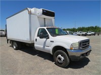 (DMV) 2003 Ford F-550 XL Reefer Van Truck