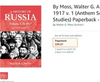 By Moss, Walter G. A History of Russia Volume