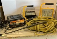 Motomaster Battery Charger, Lights, Rope and