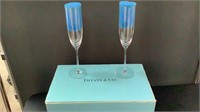 2 champagne flutes in Tiffany box