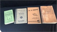 Vintage repair manuals & war manual