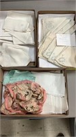 Vintage tablecloths napkins linens etc