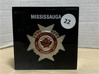 Mississauga Fire And Emergency Badge Encased