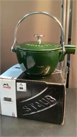 New Staub enamel cast iron tea kettle