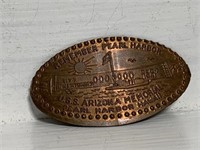 Copper Souvenir Remember Pearl Harbor Uss Arizona